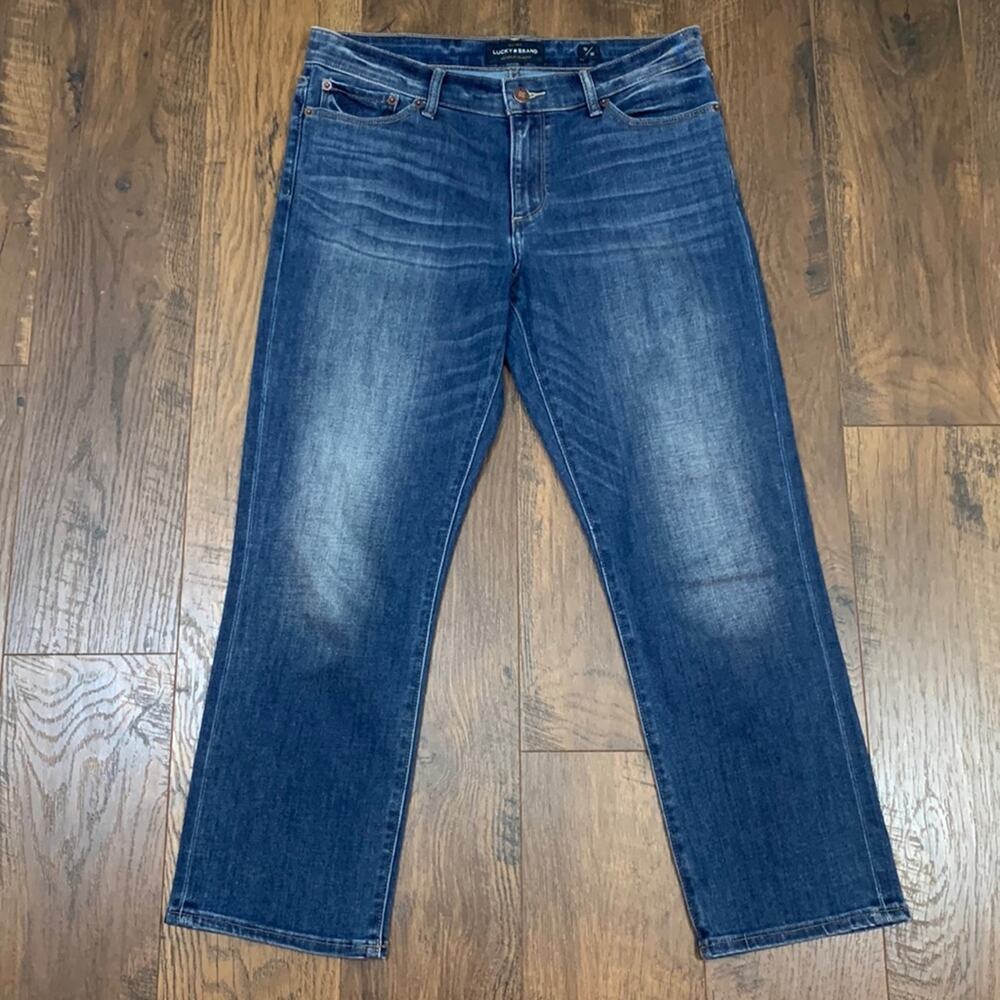 Lucky Crop Medium Wash with Fade Jeans